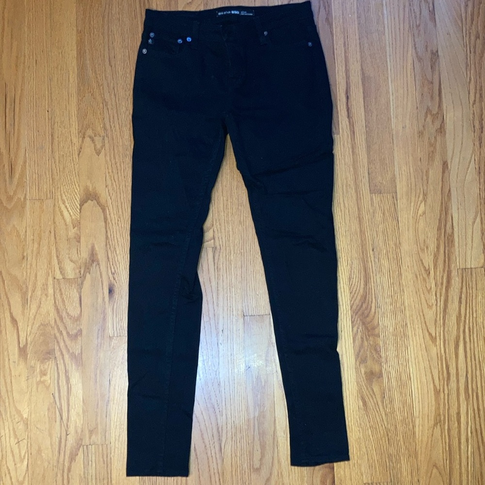 Big Star 1974 Alex Mid Rise Skinny Jeans Black Women's size 28 - 5 Pockets - 28R